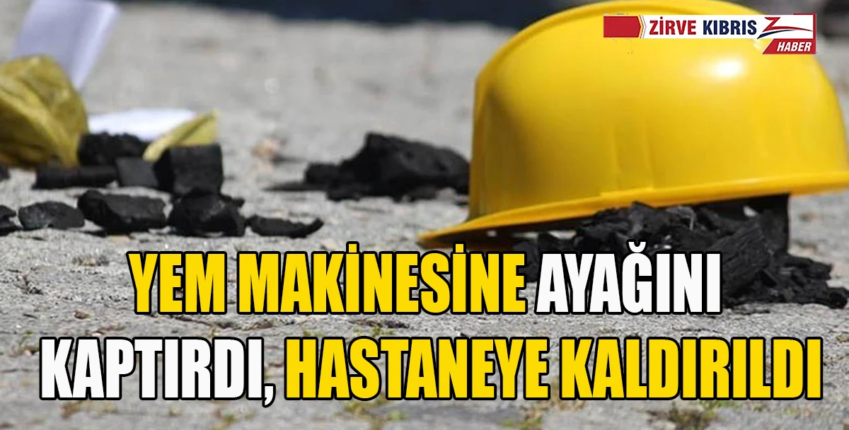 Yem fabrikasında iş kazası