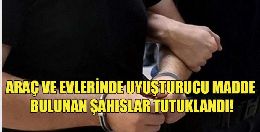 19 ve 20 yaşında iki genç uyuşturucu madde ve tacavüz-i  alet taşıma suçlamasıyla tutuklandı!