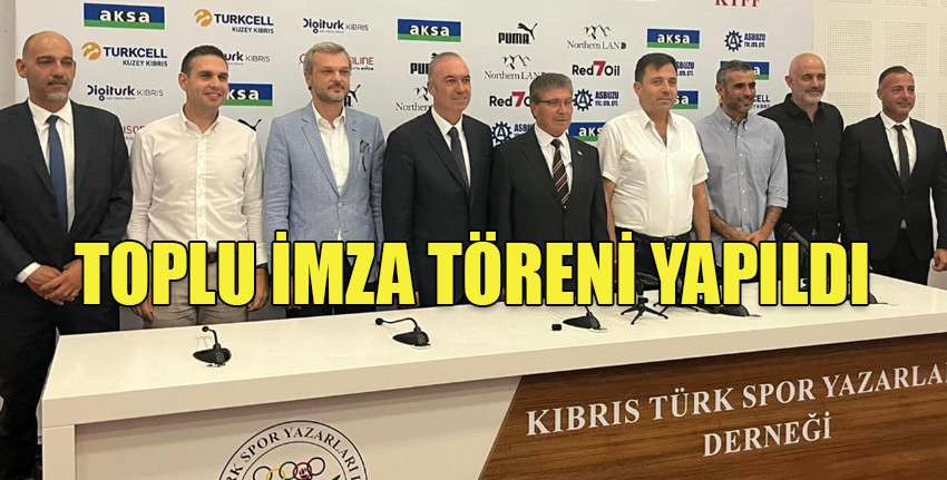 2023-2024 sezonu sponsorlarıyla toplu imza töreni yapıldı…