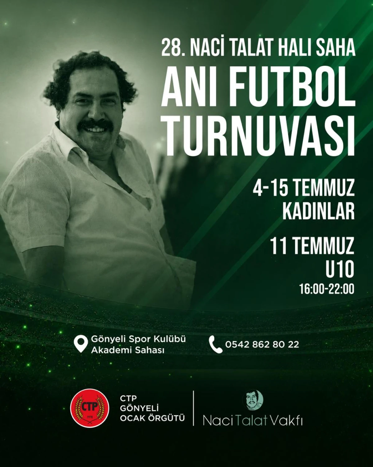 28&rsquo;inci Naci Talat Halı Saha Futbol Anı Turnuvası başlıyor