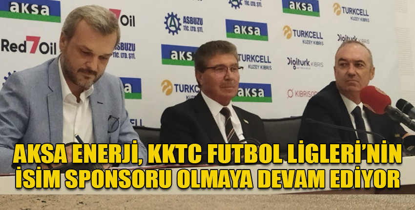 Aksa ile Kıbrıs Türk Futbol Federasyonu arasında sponsorluk anlaşması imzalandı