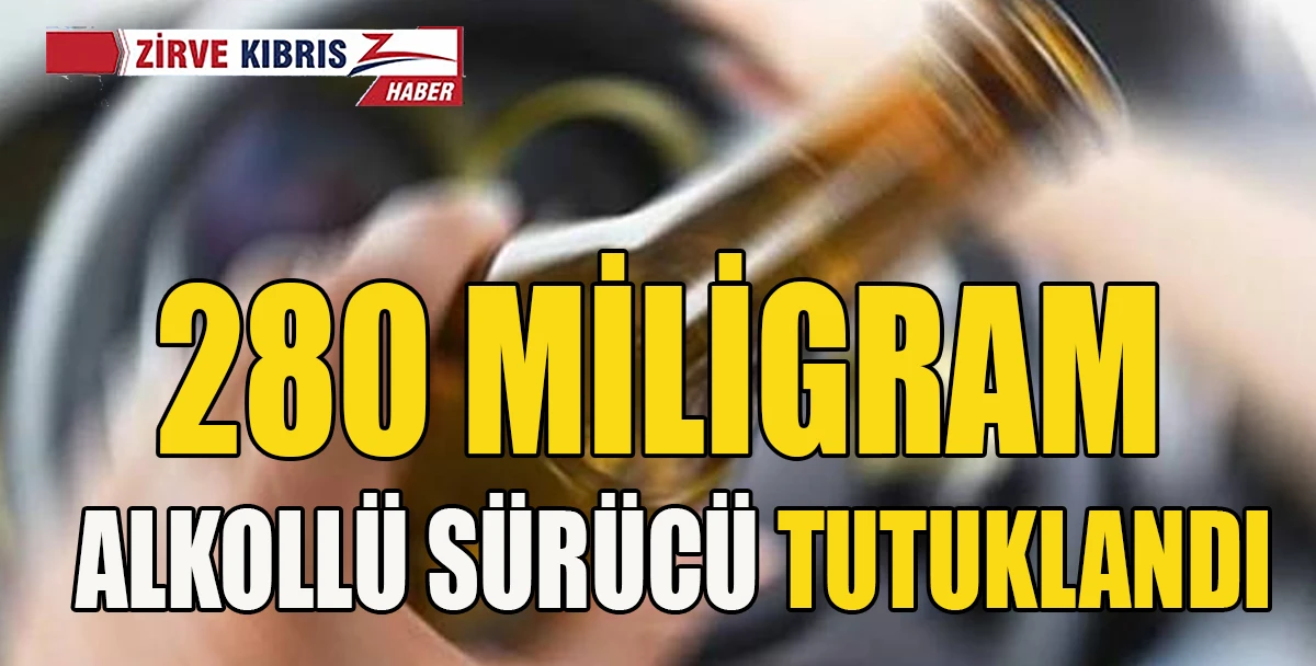 Alkoll&uuml; s&uuml;r&uuml;c&uuml; &ouml;n&uuml;ndeki araca &ccedil;arptı