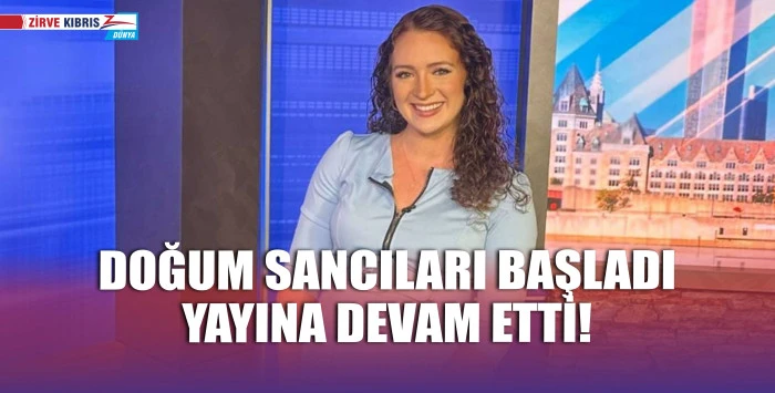 Amerika'da yayın esnasında doğum sancıları başlayan spiker yayını bırakmadı!