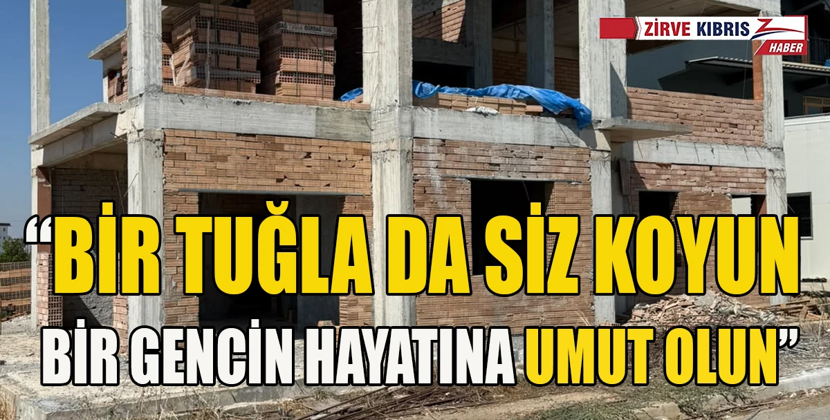 Atat&uuml;rk Mesleki Eğitim Merkezi inşaatı i&ccedil;in 6 bin tuğla desteği bekleniyor