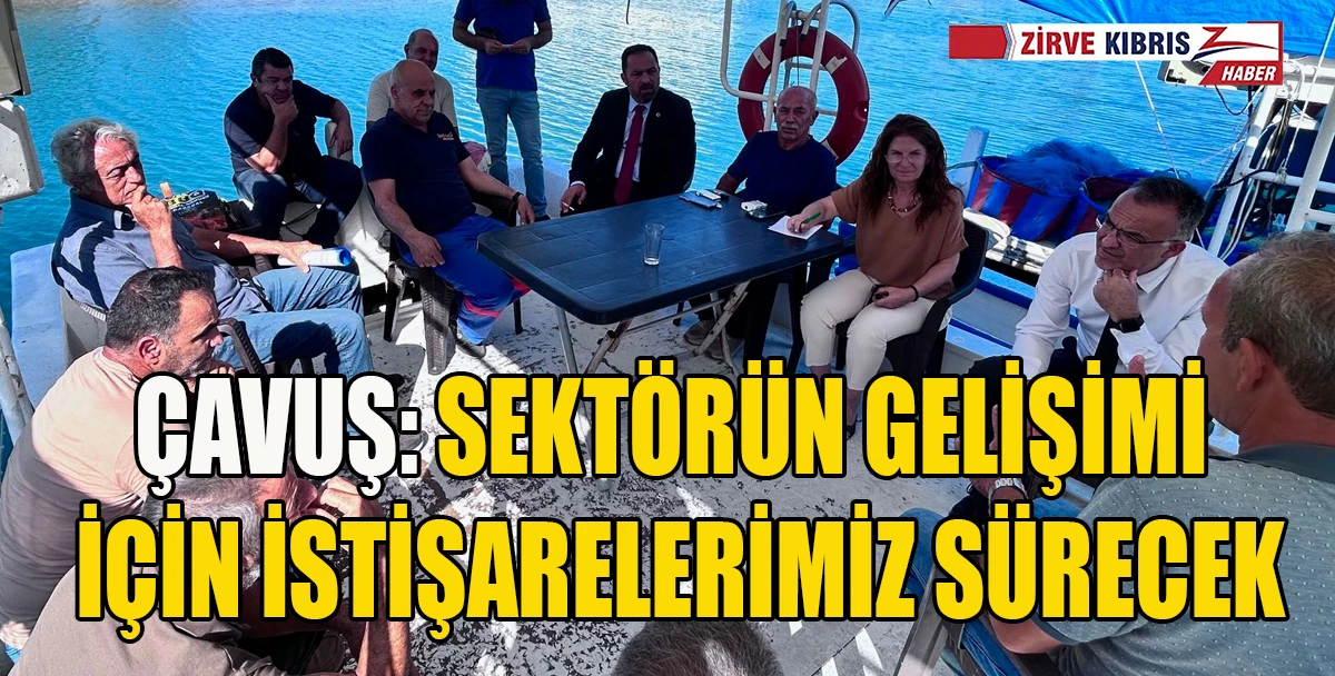 Bakan &Ccedil;avuş, Laguna Balık&ccedil;ı Barınağı&rsquo;nda b&ouml;lge balık&ccedil;ılarıyla g&ouml;r&uuml;şt&uuml;