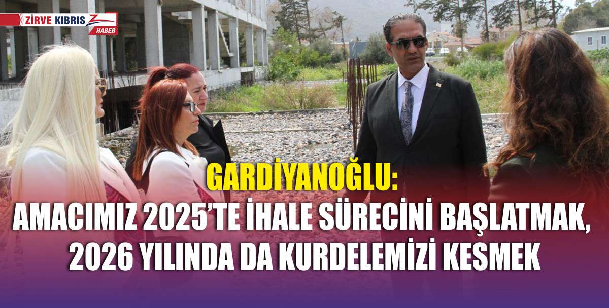 Bakan Sadık Gardiyanoğlu, Lapta Huzurevi inşaatında incelemelerde bulundu