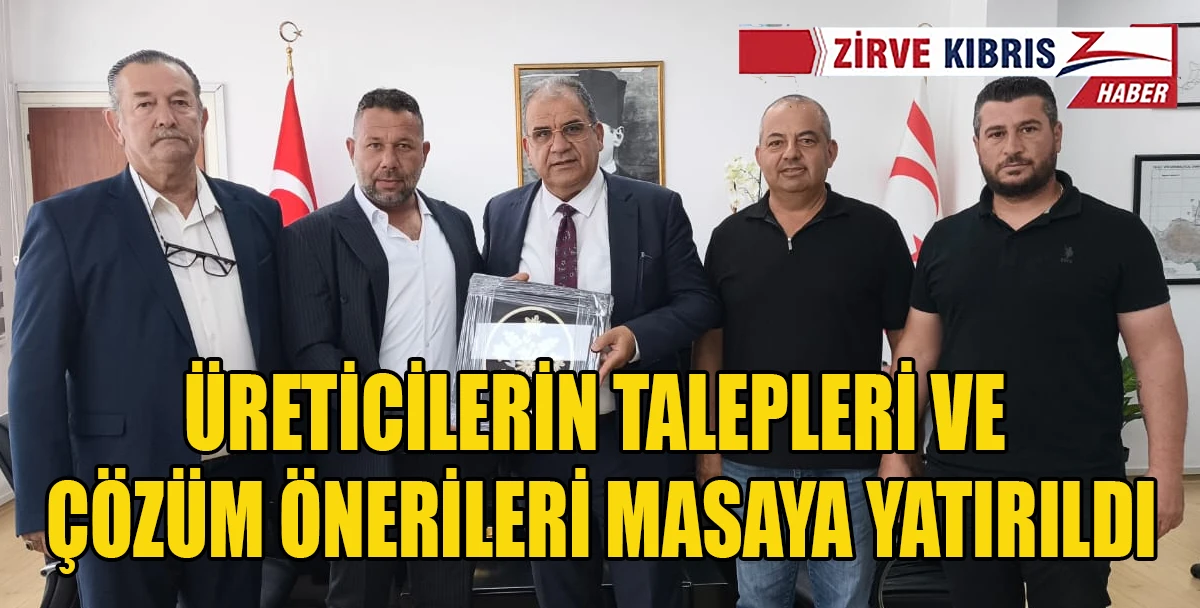 Bakan Sucuoğlu, Kıbrıs T&uuml;rk &Ccedil;ift&ccedil;iler Birliği heyetini kabul etti