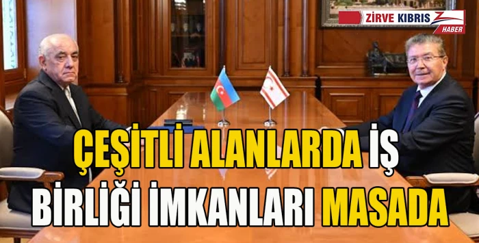 Başbakan &Uuml;stel ile Azerbaycan Başbakanı Asadov g&ouml;r&uuml;şt&uuml;