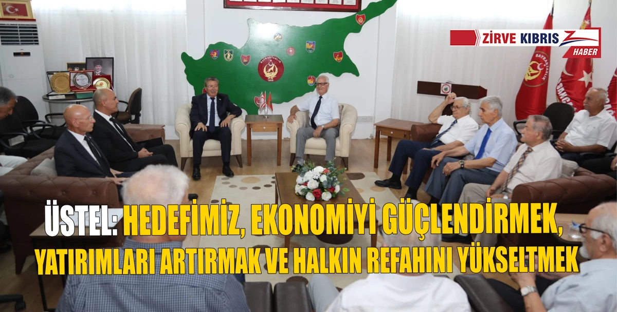  Başbakan &Uuml;stel, Kıbrıs TMT M&uuml;cahitler Derneği'ni ziyaret etti