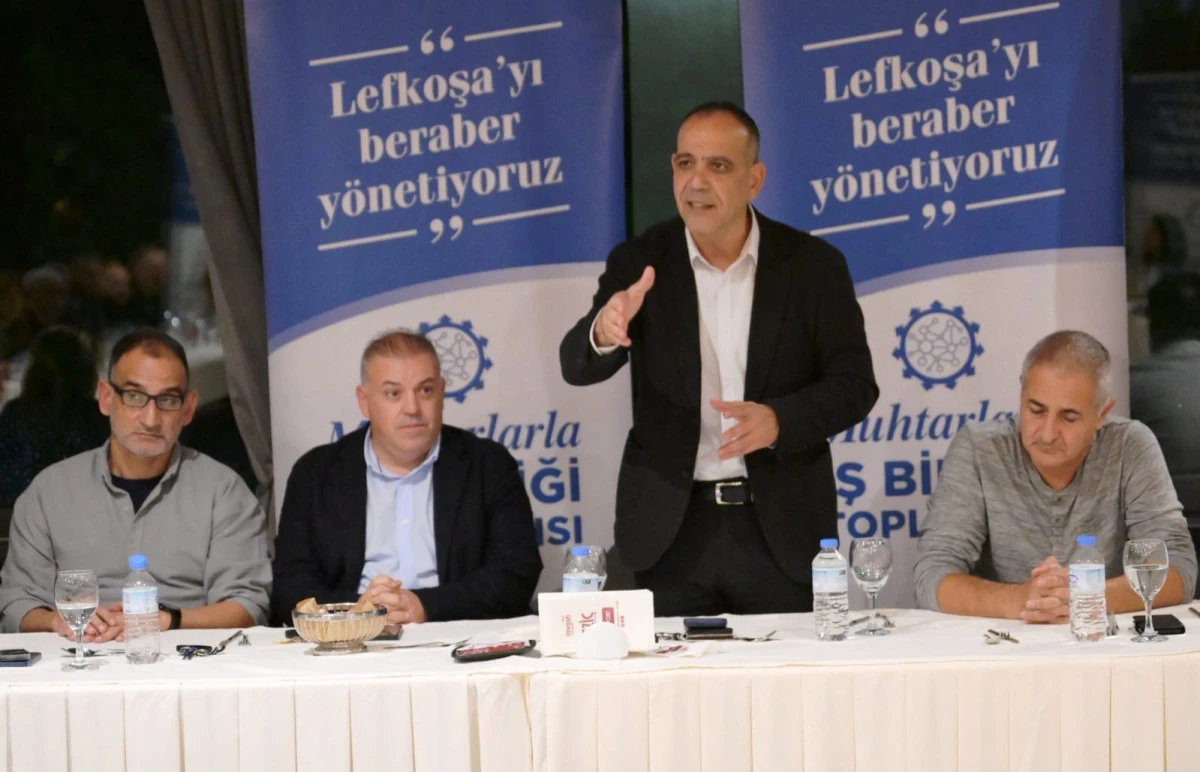 Başkan Harmancı, Lefkoşa&rsquo;nın gelişiminde muhtarların  katkısını ve dayanışmanın &ouml;nemini vurguladı