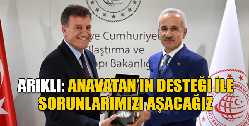 Bayındırlık ve Ulaştırma Bakanı Arıklı, T.C. Ulaştırma ve Altyapı Bakanı Uraloğlu ile görüştü
