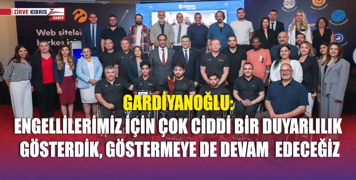 Çalışma ve Sosyal Güvenlik Bakanı Gardiyanoğlu, “Kuzey Kıbrıs Web Erişilebilirlik” basın toplantısına katıldı
