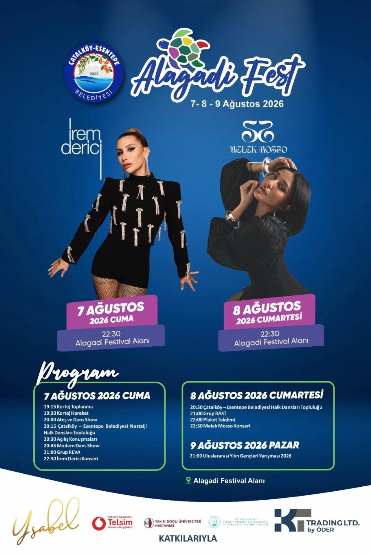 &Ccedil;atalk&ouml;y-Esentepe Belediyesi &Uuml;&ccedil; G&uuml;nl&uuml;k Festival Coşkusuna Hazır