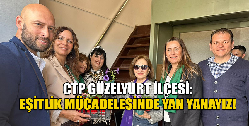 CTP Kadın Örgütü Güzelyurt İlçesi, Güzelyurt’taki emekçi kadınları ziyaret edip hediye verdi
