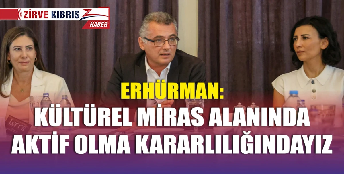 Cumhurbaşkanı adayı Tufan Erhürman, kültürel miras alanında çalışan bazı arkeologlarla bir araya geldi