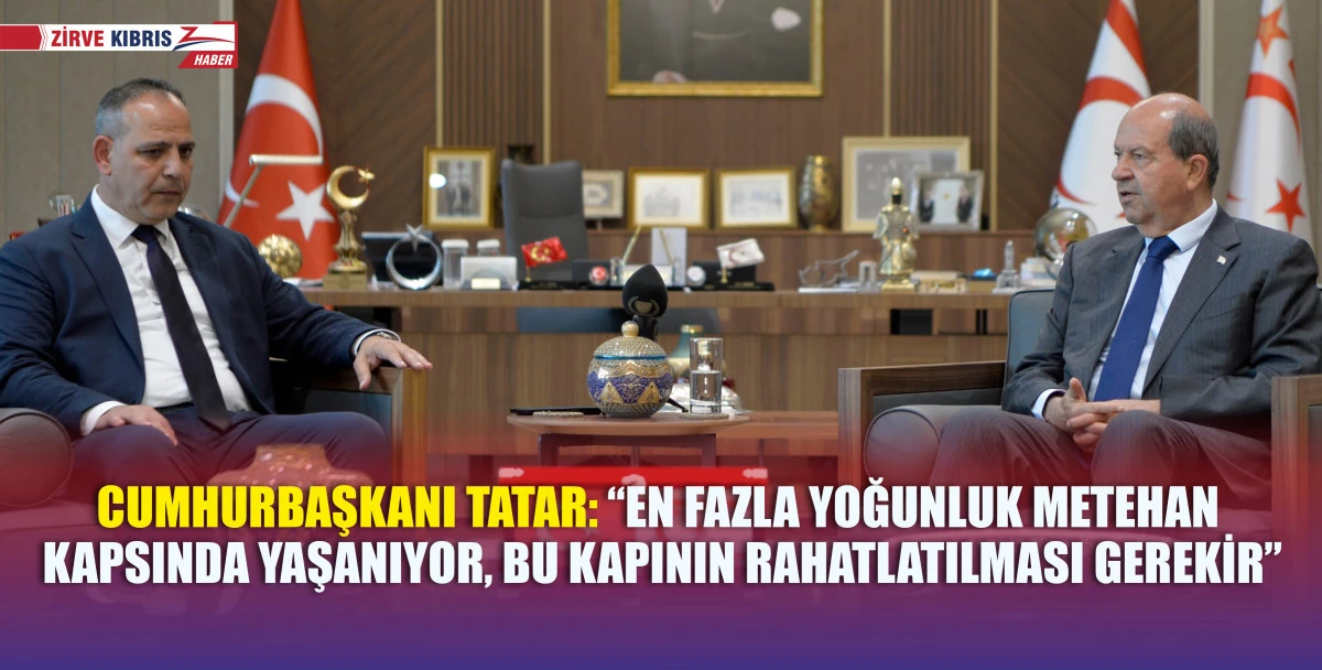  Cumhurbaşkanı Ersin Tatar, LTB Başkanı Harmancı’yı kabul etti