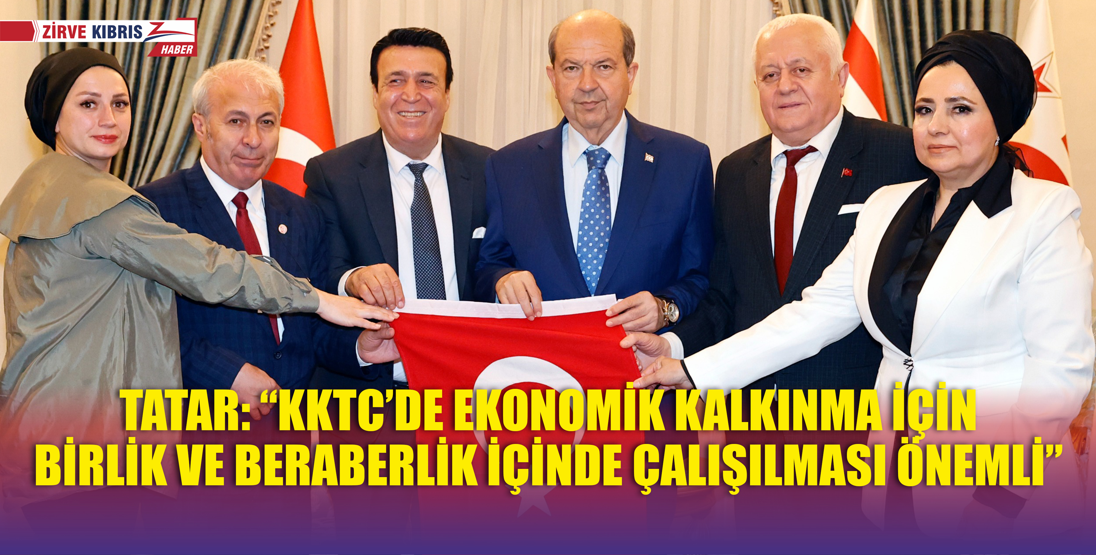 Cumhurbaşkanı Ersin Tatar, Türkiye’den gelen iş insanlarını kabul etti