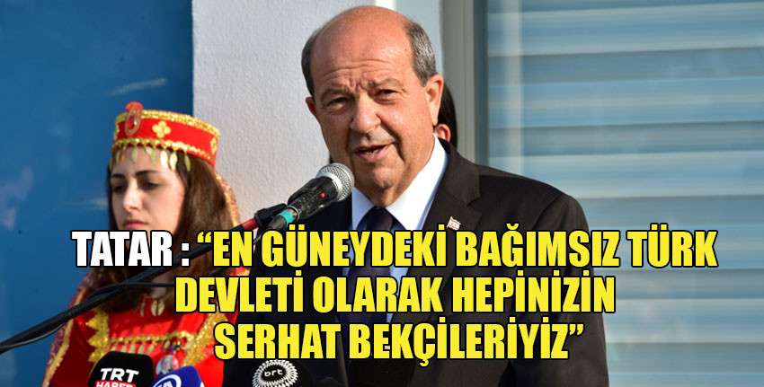 Cumhurbaşkanı Tatar: “Direkt uçuşlarla Bakü ve Ercan arasındaki bu önemli köprüyü daha da pekiştirmek temennimiz