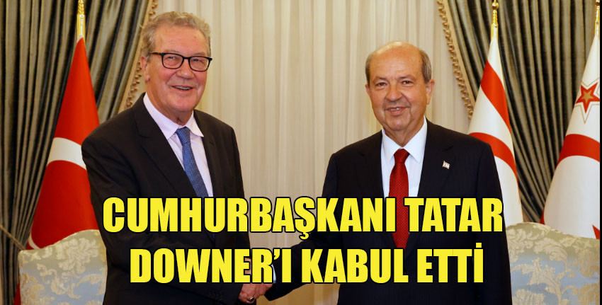 Cumhurbaşkanı Tatar, eski BM Genel Sekreteri Kıbrıs Özel Danışmanı Alexander Downer’i kabul etti