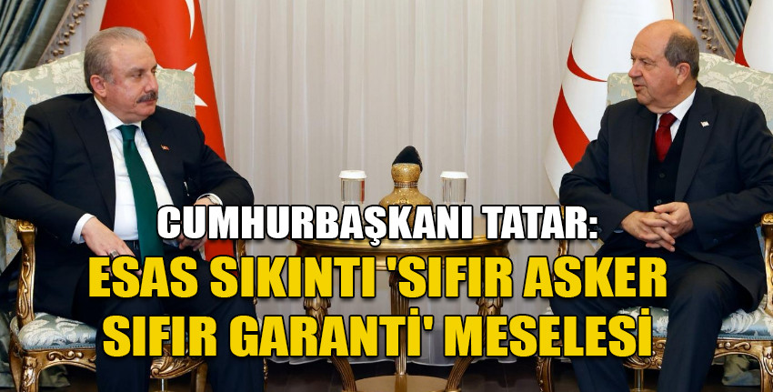 Cumhurbaşkanı Tatar, eski TBMM Başkanı Mustafa Şentop’u kabul etti