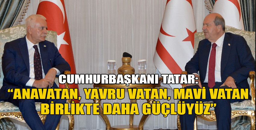 Cumhurbaşkanı Tatar, İYİ Parti temsilcilerini kabul etti