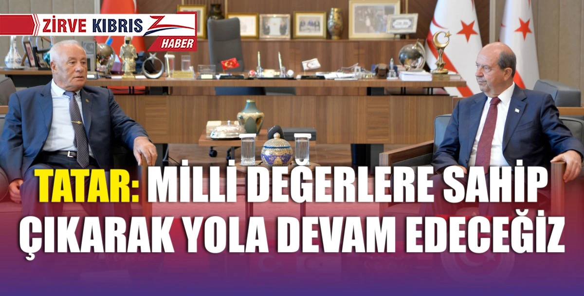 Cumhurbaşkanı Tatar, Türk Barış Kuvvetleri Gaziler Derneği'ni kabul etti