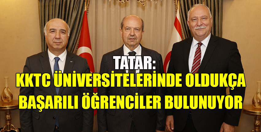 Cumhurbaşkanı Tatar YÖKAK ve YÖDAK başkanlarını kabul etti