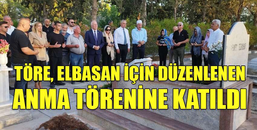  Cumhurbaşkanı Vekili Meclis Başkanı Töre, Elbasan için düzenlenen anma törenine katıldı