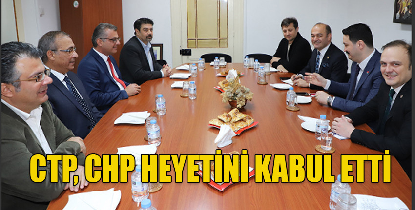  Cumhuriyet Halk Partisi'nden bir heyet Cumhuriyetçi Türk Partis'ni ziyaret etti