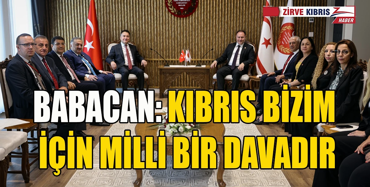 Cumhuriyet Meclisi Başkanı &Ouml;zt&uuml;rkler DEVA Partisi heyetini kabul etti