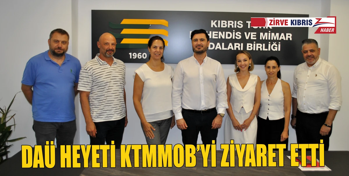 DA&Uuml;&rsquo;den KTMMOB&rsquo;ye iş birliği ziyareti...