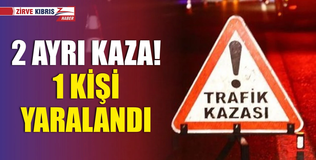 Demirhan ve Girne'de trafik kazası