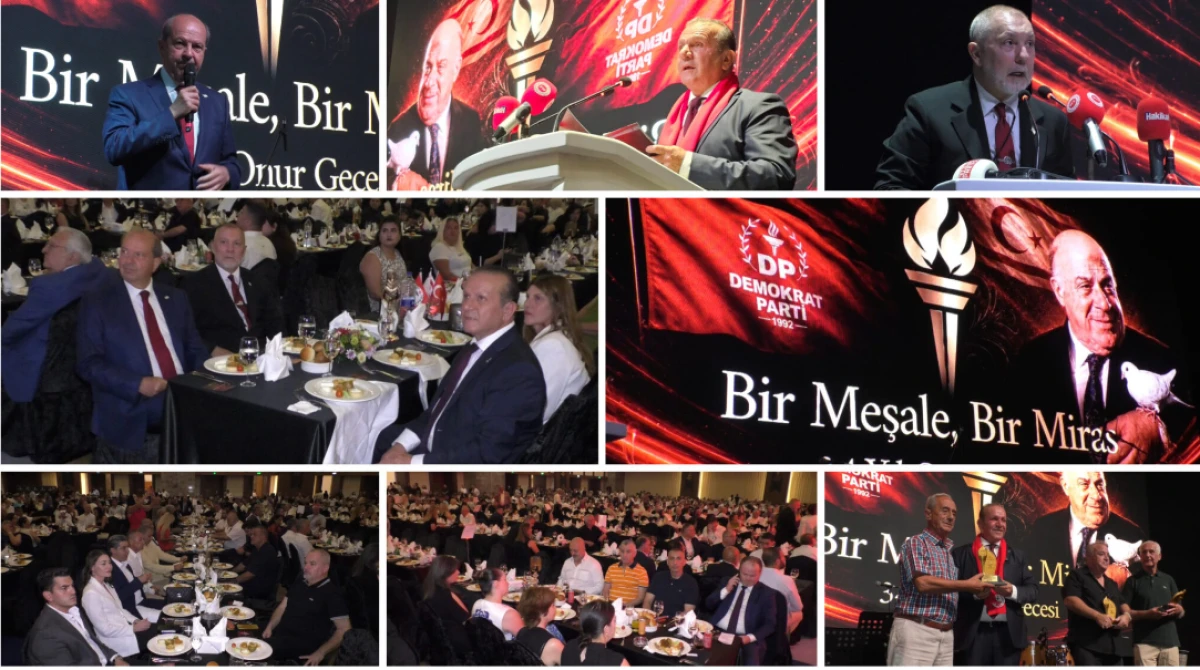 Demokrat Parti 34&rsquo;&uuml;nc&uuml; Yaşını "Onur Gecesi" ile Kutladı
