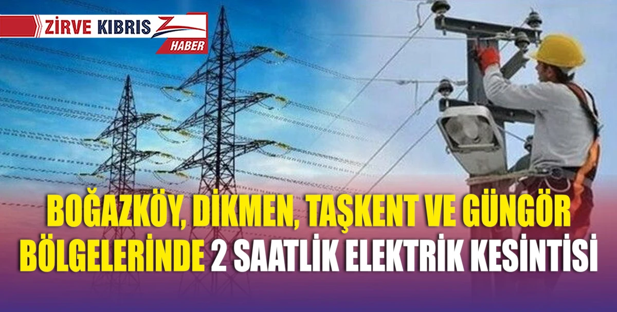 Dikkat! Elektrik kesintisi