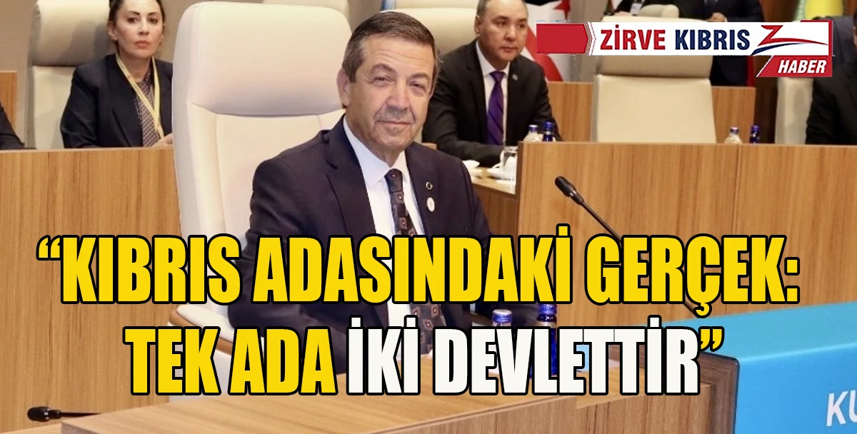 Dışişleri Bakanı Ertuğruloğlu, TDT Dışişleri Bakanları Toplantısı&rsquo;nda konuştu