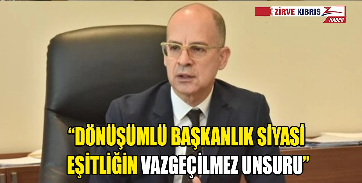 D&ouml;n&uuml;ş&uuml;ml&uuml; başkanlık ilkesi m&uuml;zakerelerden &ouml;nce kabul edilmeli