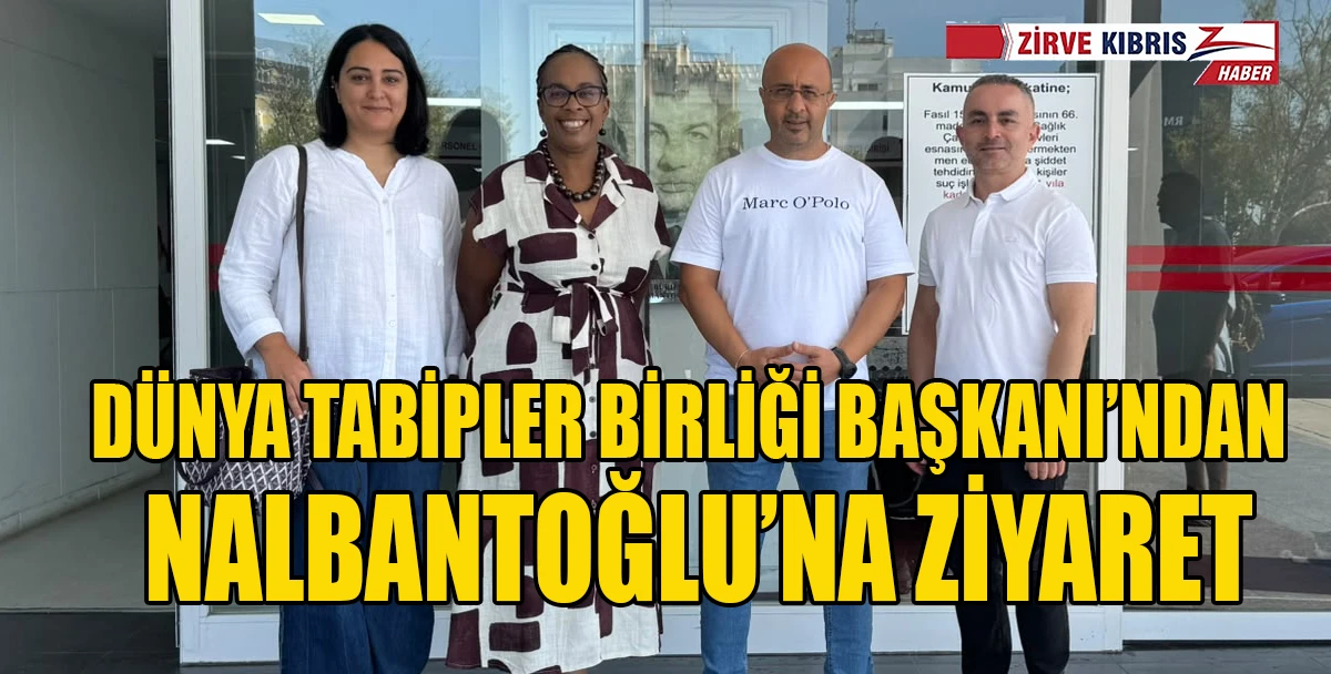 D&uuml;nya Tabipler Birliği Başkanı Kitulu, Dr. Burhan Nalbantoğlu Hastanesini ziyaret etti