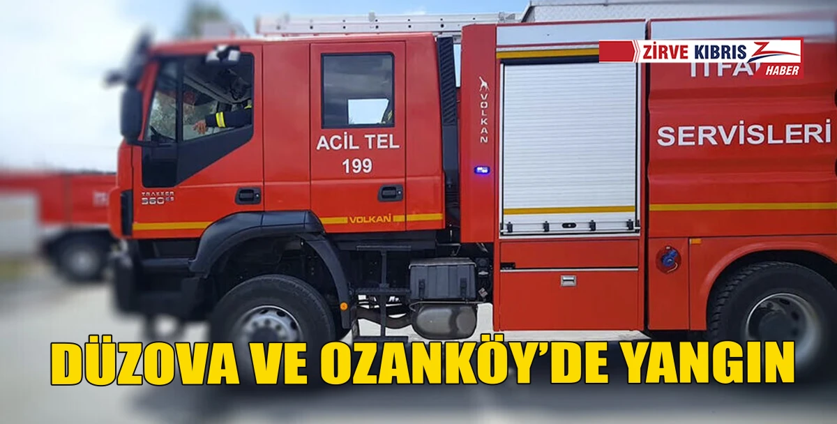 D&uuml;zova&rsquo;daki anız yangını ve Ozank&ouml;y&rsquo;deki ambar yangını hasara yol a&ccedil;tı