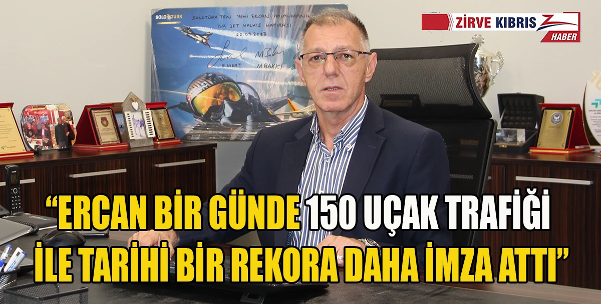 Ercan Havalimanı bayramda 181 bin yolcu ve 1232 u&ccedil;ağa hizmet verdi