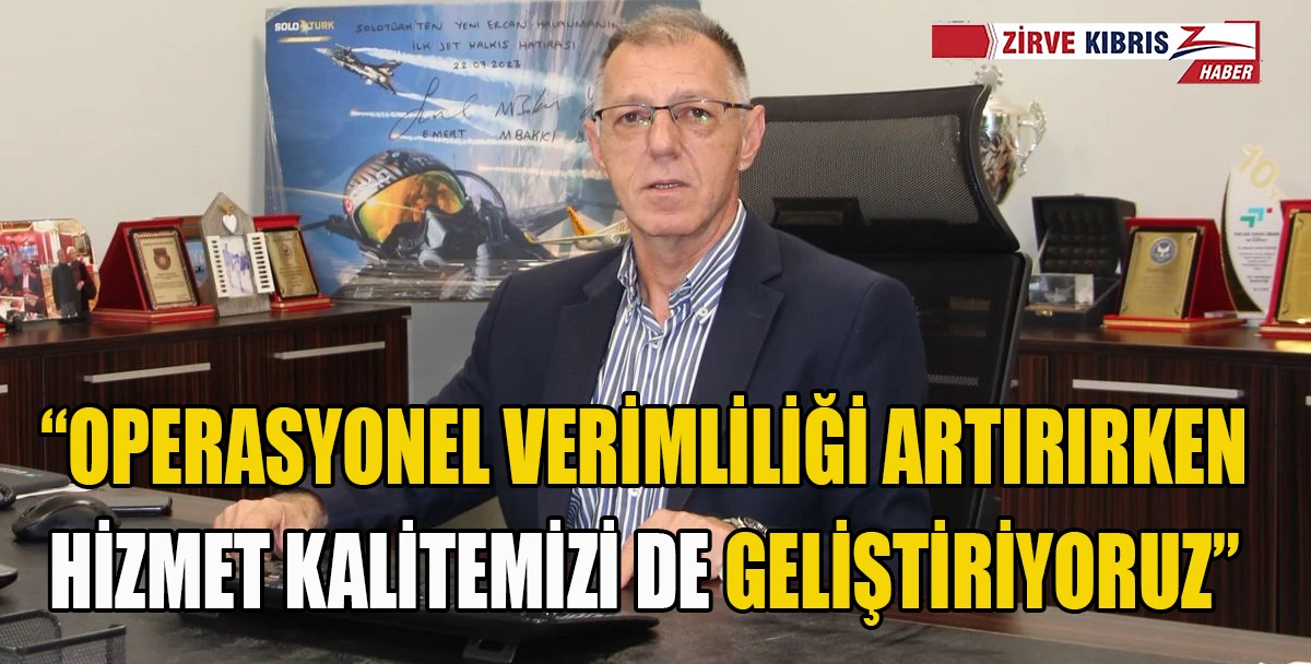 Ercan Havalimanı&rsquo;nda B&uuml;y&uuml;me S&uuml;r&uuml;yor:   İlk 6 Ayda Yolcu ve U&ccedil;ak Trafiğinde Y&uuml;zde 8&rsquo;i Aşan Artış