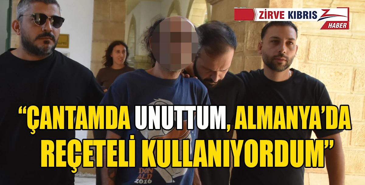 Ercan&rsquo;da &ccedil;antasından yasaklı madde &ccedil;ıktı