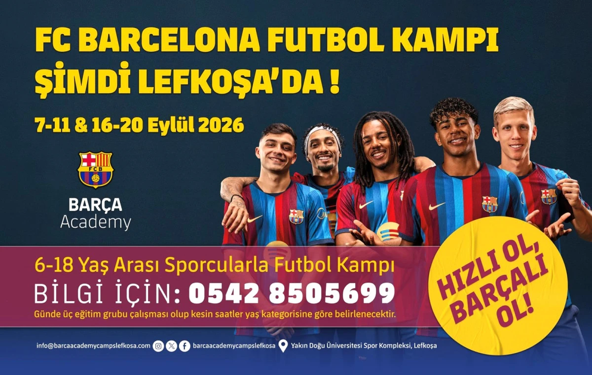 FC Barcelona Futbol Kampı Lefkoşa&rsquo;da Başlıyor!