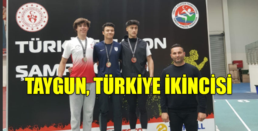 Finalde 6.89 koşan Taygun, Türkiye ikincisi oldu