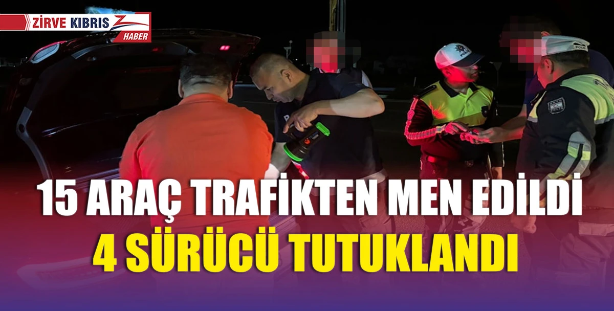 Gazimağusa, Girne ve Güzelyurt’ta eş zamanlı asayiş ve trafik denetimi
