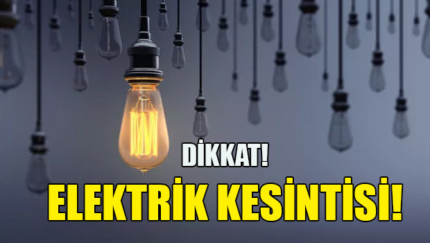 Geçitköy'de 5 saatlik elektrik kesintisi!