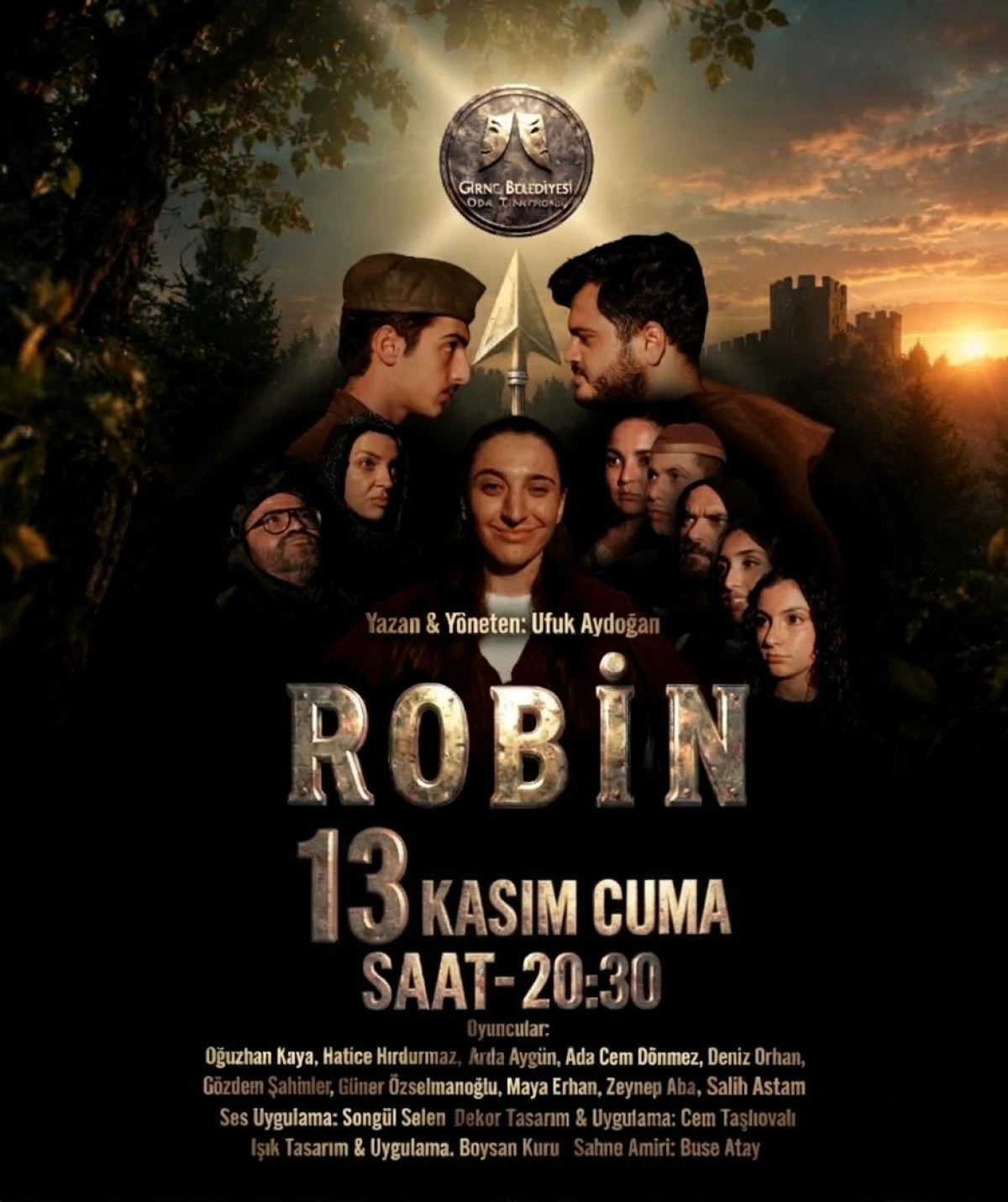 Girne Belediyesi Oda Tiyatrosu&rsquo;nun &lsquo;ROBİN&rsquo; Oyununun 13 Kasım Biletleri Satışta