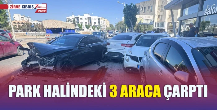 Gönyeli Belediye Bulvarı'nda kaza...