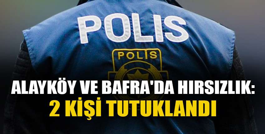 Hırsızlıktan 2 kişi tutuklandı