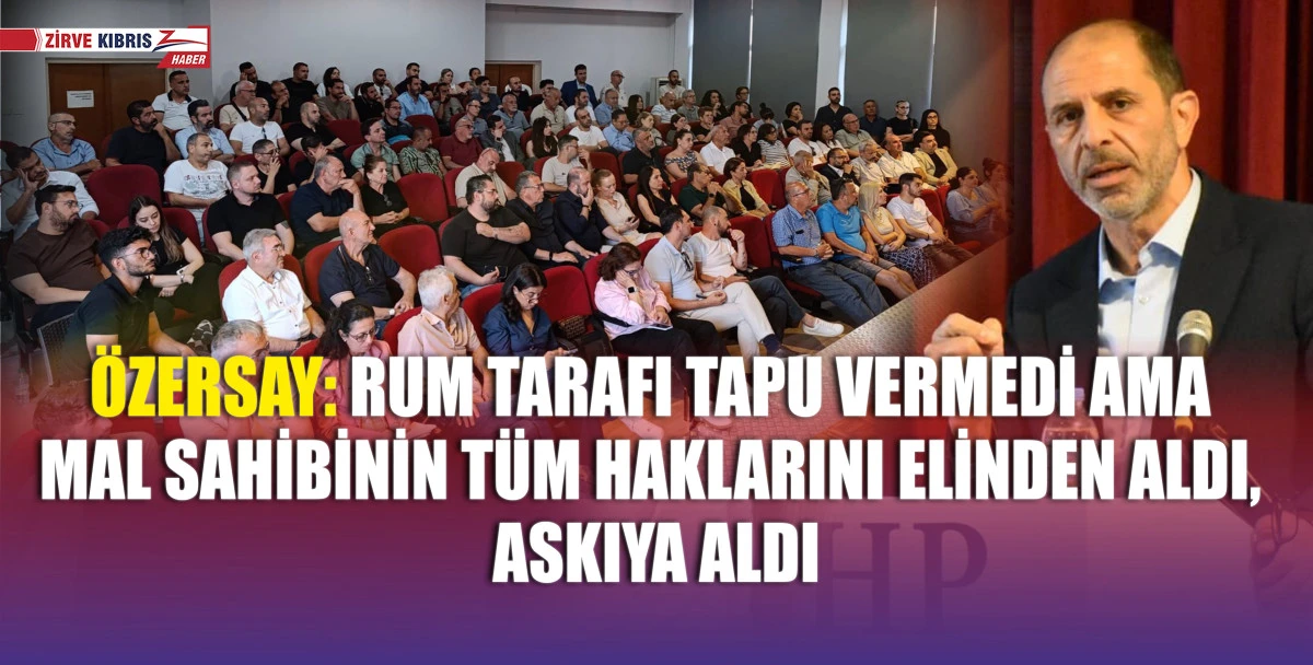 HP Genel Başkanı Özersay, Güney’deki tutuklamalar konusunda atılabilecek diplomatik, hukuki ve siyasi adımları açıkladı