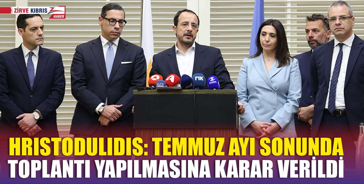 Hristodulidis zirvenin ardından açıklamada bulundu